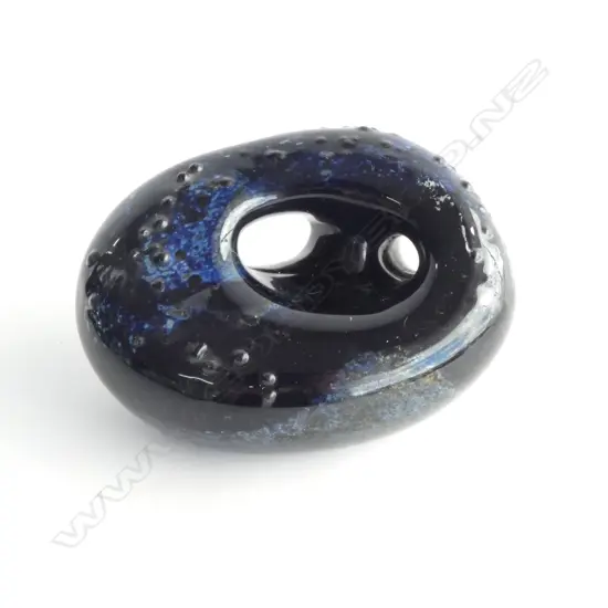 ART GLASS PAPER WEIGHT; Base signed indistinctly. W.130mm