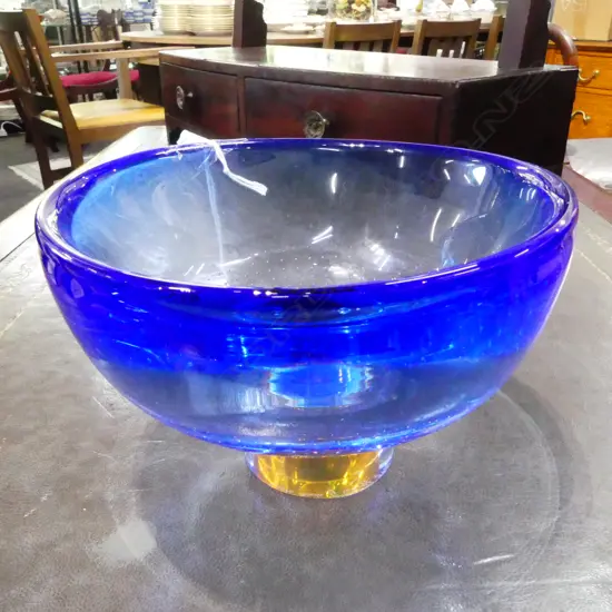 KOSTA BODA G. WARFF ART GLASS BOWL 170mm dia