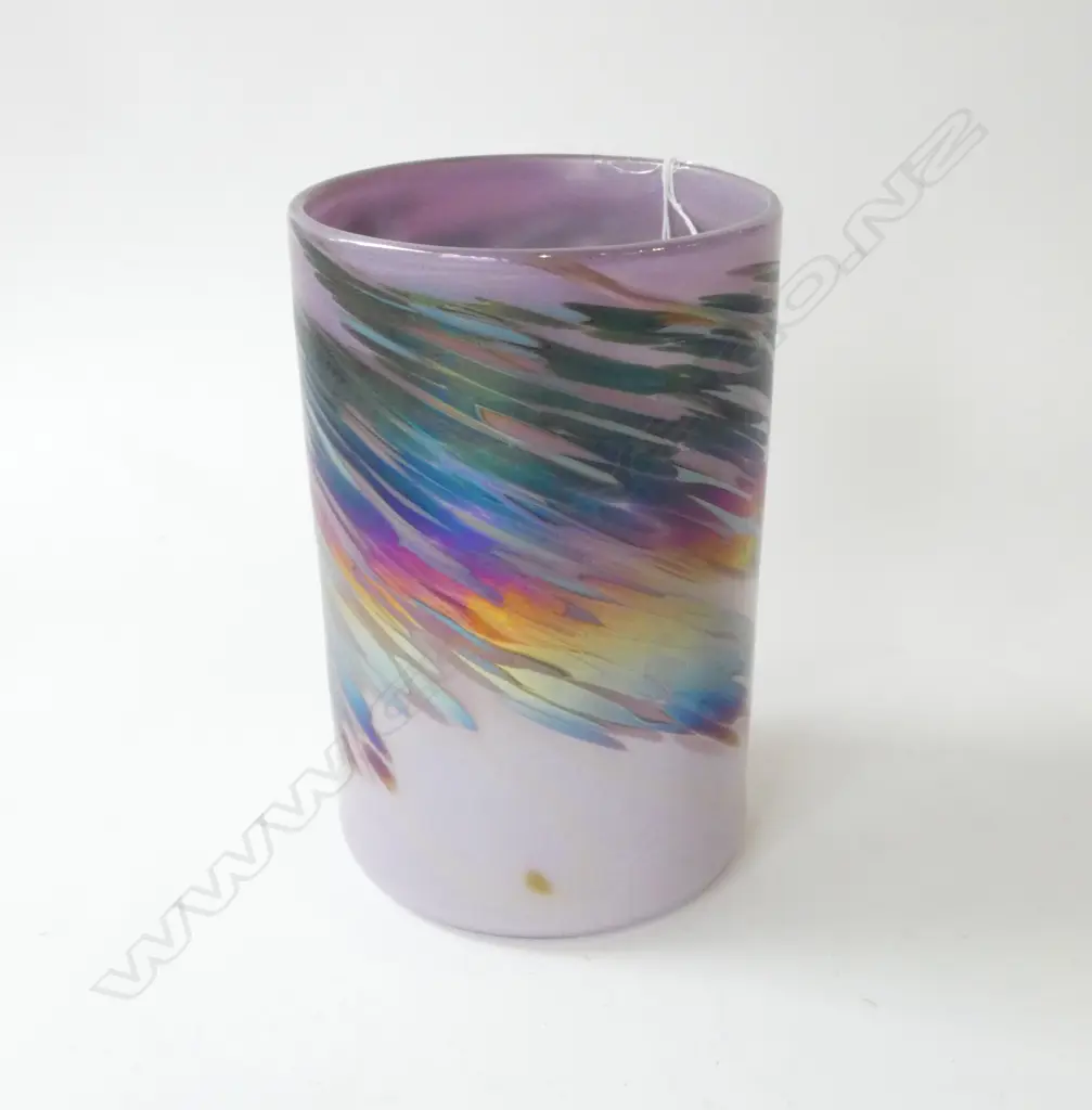 CHUCK SIMPSON ART GLASS VASE, 1990 H.205mm Image 1++