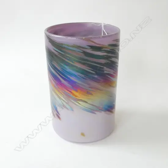 CHUCK SIMPSON ART GLASS VASE, 1990 H.205mm
