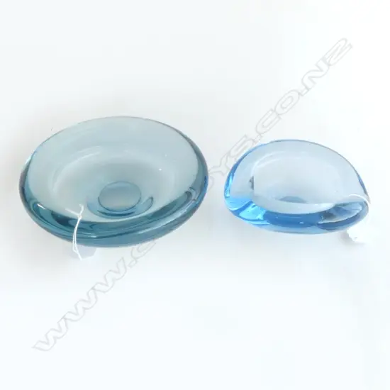 PER LUTKEN FOR HOLMEGAARD; GLASS BOWL & ASHTRAY Dia.180mm