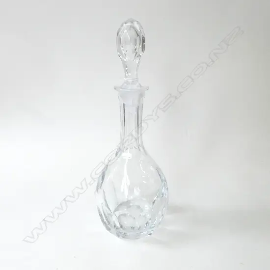 ANTIQUE CUT CRYSTAL DECANTER, L.330MM