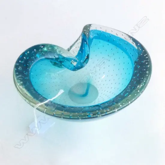 1960s MURANO BULICANTE GLASS BOWL H.70 x 200 x 160mm