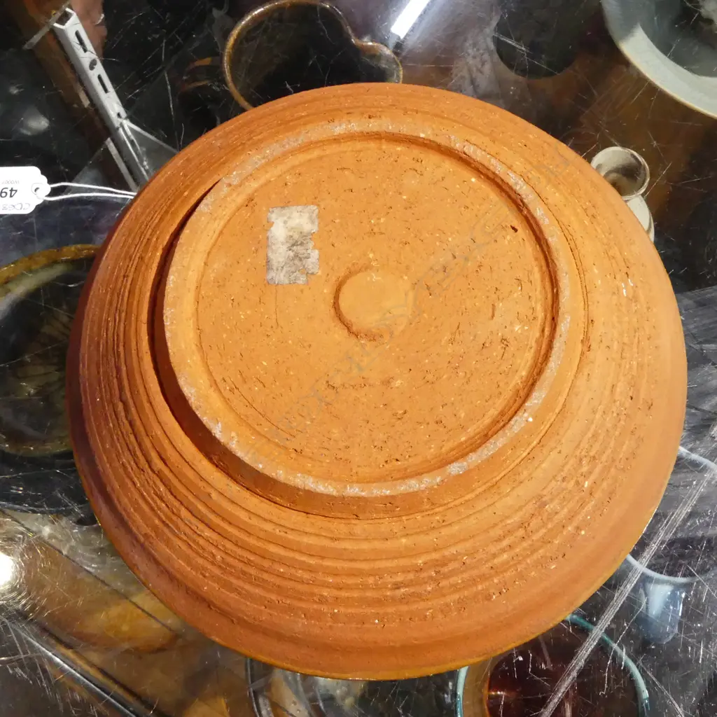 RICHARD PARKER N.Z. STUDIO POTTERY DISH Dia.260mm Image 1++