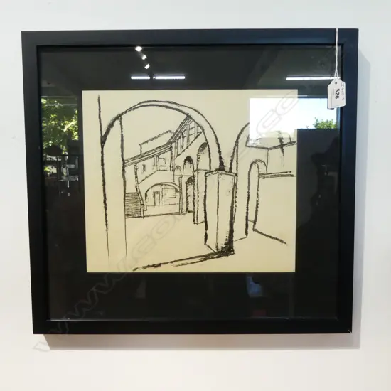 RUSSELL CLARK, ARCHITECTURAL DRAWING, PENCIL ON PAPER, 240x280mm