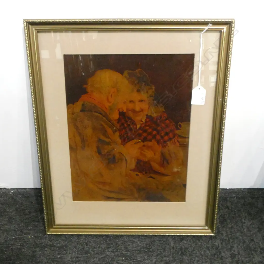 PRINT OF ELDERLY COUPLE 305x240mm Image 1++