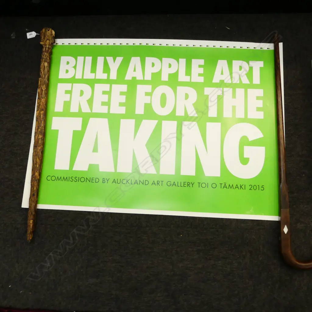 BILLY APPLE 'FREE ART FOR THE TAKING' POSTER 645x900mm Image 1++