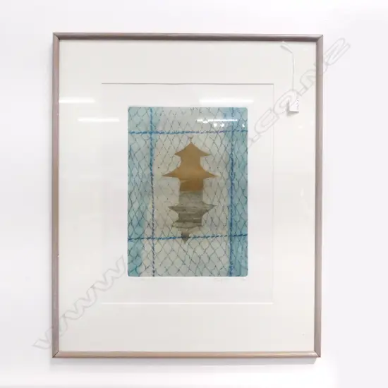 RODNEY FUMPSTON 'GOLD PAVILION' 20/75 450x350mm