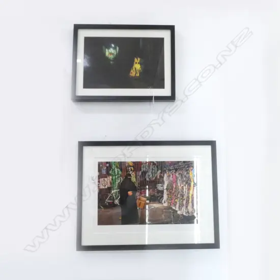 DAVID ALAN HARVEY, CARNIVAL REVELLER SANTIAGO DE CUBA 1999, 220x330 & DOUGIE WALLACE, HIJAB AT MARKET Ed.7/150 285x420mm