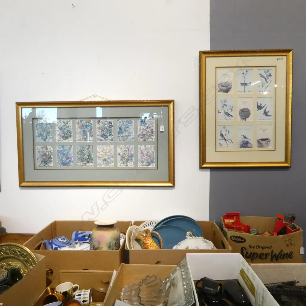 2 FLORAL PRINTS 315x775mm Image 1++