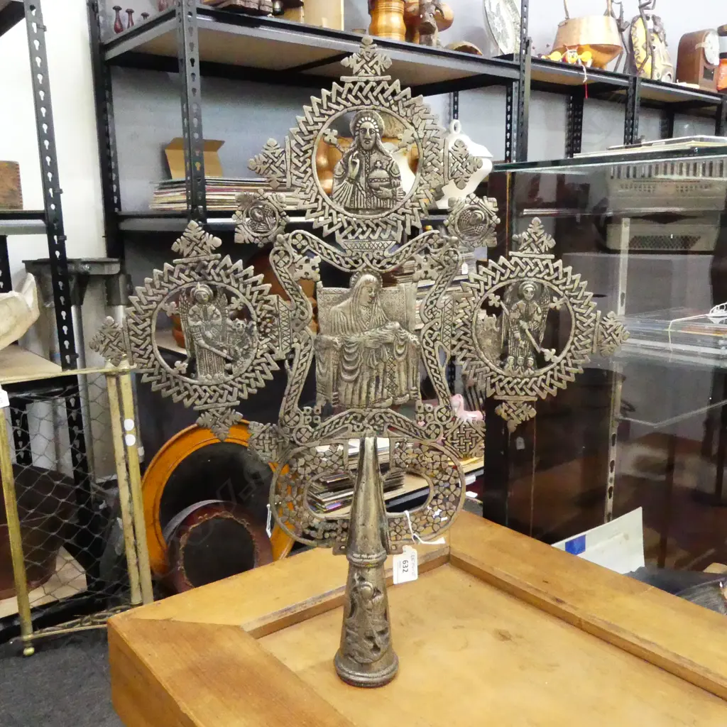 LG. COPTIC ORTHODOX CHURCH CROSS H.550mm Image 1++