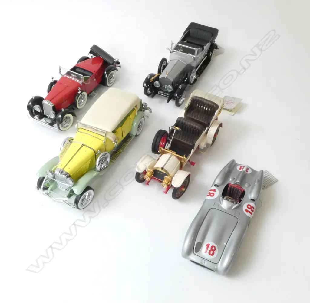 5 FRANKLIN MINT DIE CAST MODEL CARS L200MM Image 1++