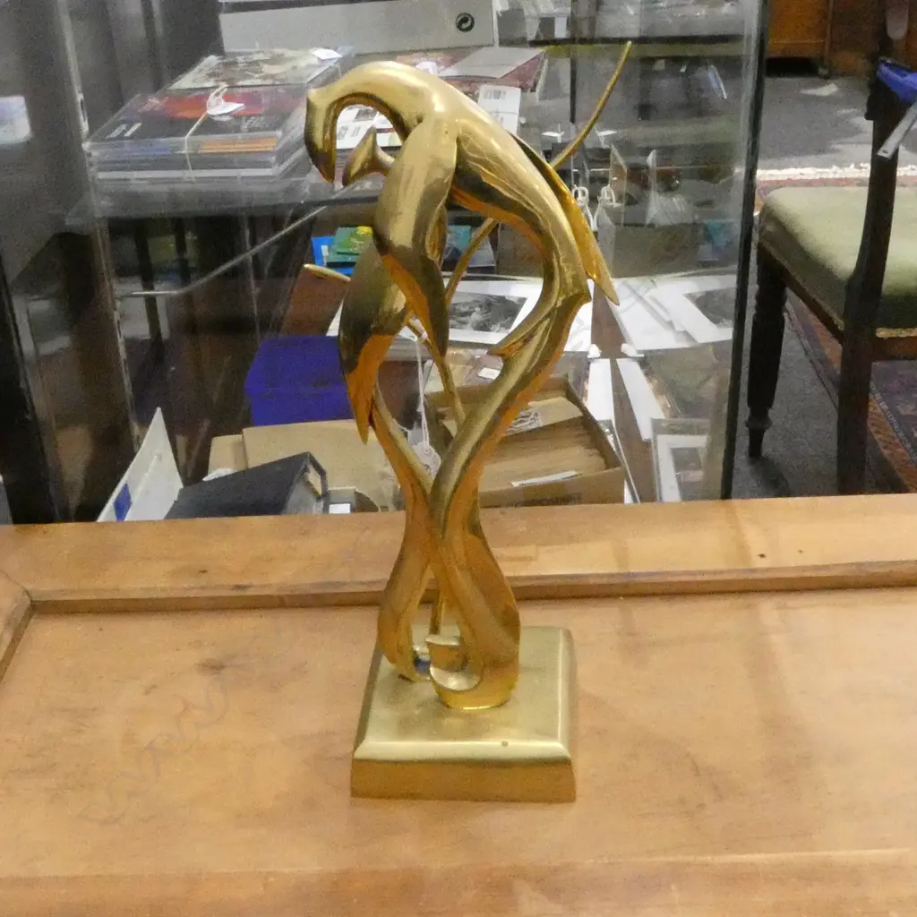 BRASS  PHOENIX BIRD  FIGURE H440MM Image 1++
