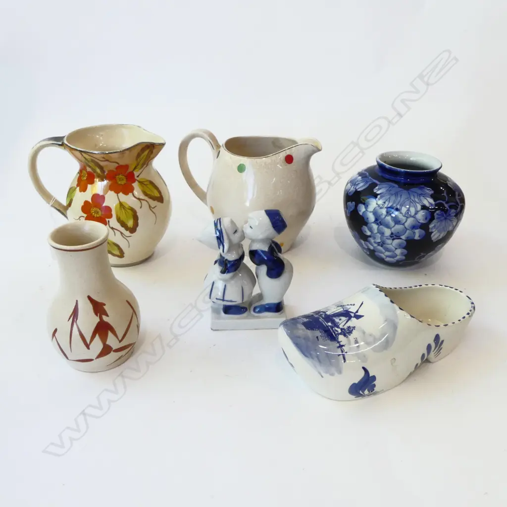 6 PCES. CHINA; 2 DUTCH, WARWICK, ALFRID MEAKIN etc Image 1++