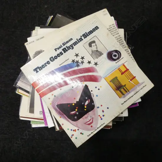 ASST. RECORDS; ROLLING STONES, PAUL SIMON, ELVIS, BEATLES, HENDRIX ETC