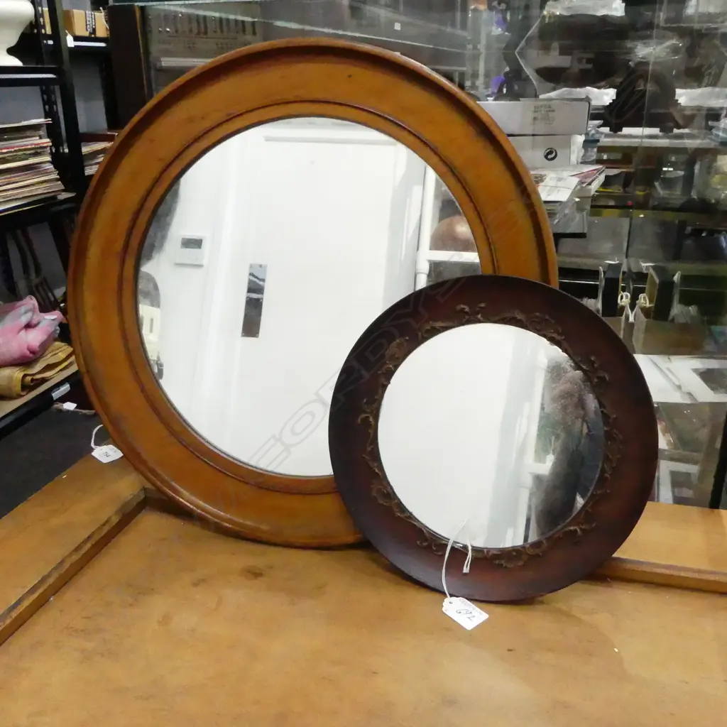 2 CIRCLE MIRRORS Dia.450mm Image 1++