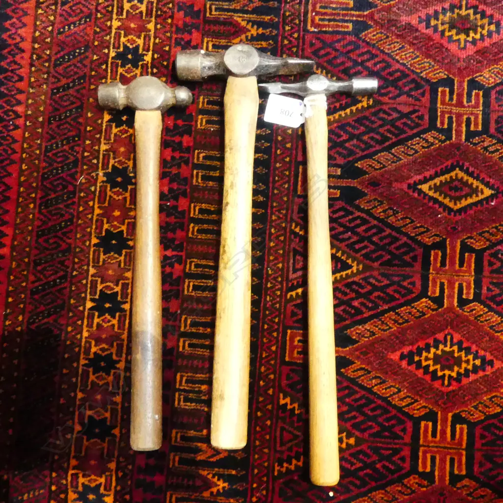 3 OLD HAMMERS; SOME ENGLISH, LARGEST L.325mm Image 1++