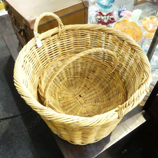 2 WICKER BASKETS 