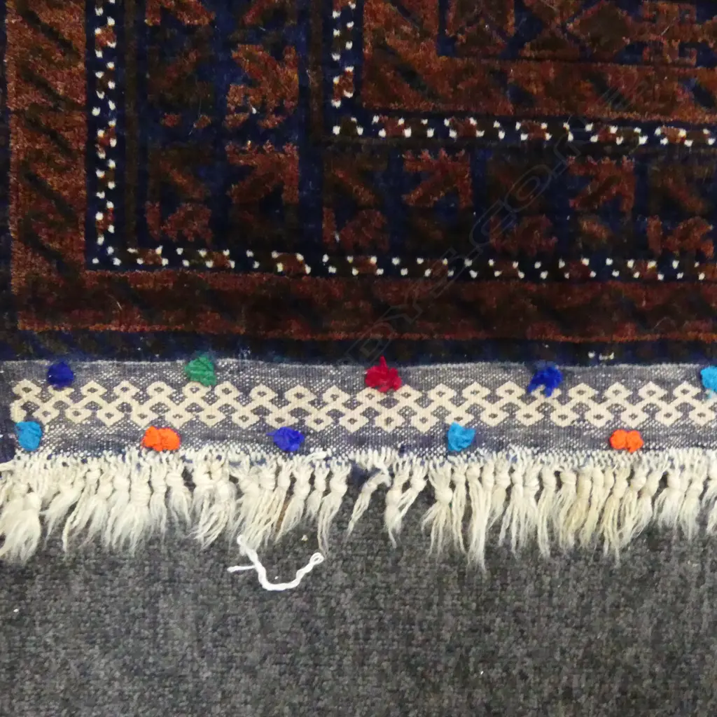 HAND KNOTTED ALL WOOL RUG - DARK TONES 2800x1510mm Image 1++