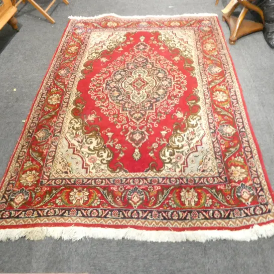 HAND KNOTTED WOOL PILE RUG 2050x1420mm