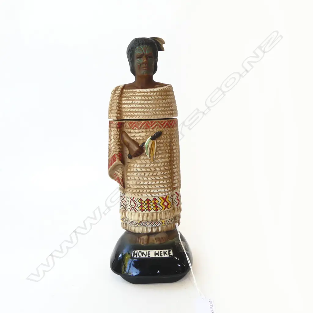 JIM BEAM VINTAGE MUSICAL DECANTER 'HONE HEKE' H.340mm Image 1++