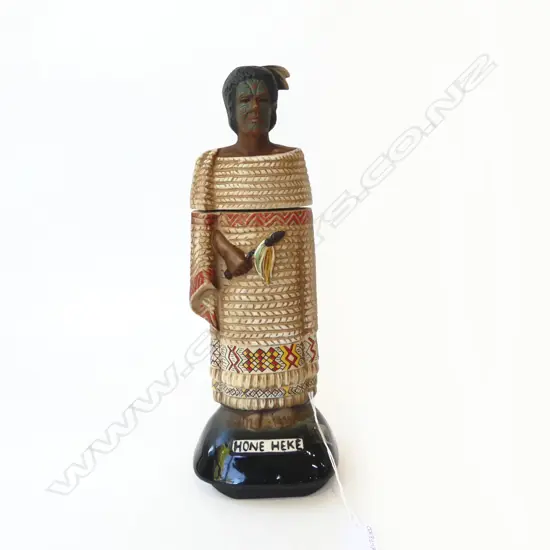 JIM BEAM VINTAGE MUSICAL DECANTER 'HONE HEKE' H.340mm