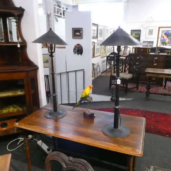 PR BLACK METAL TABLE LAMPS H.800mm