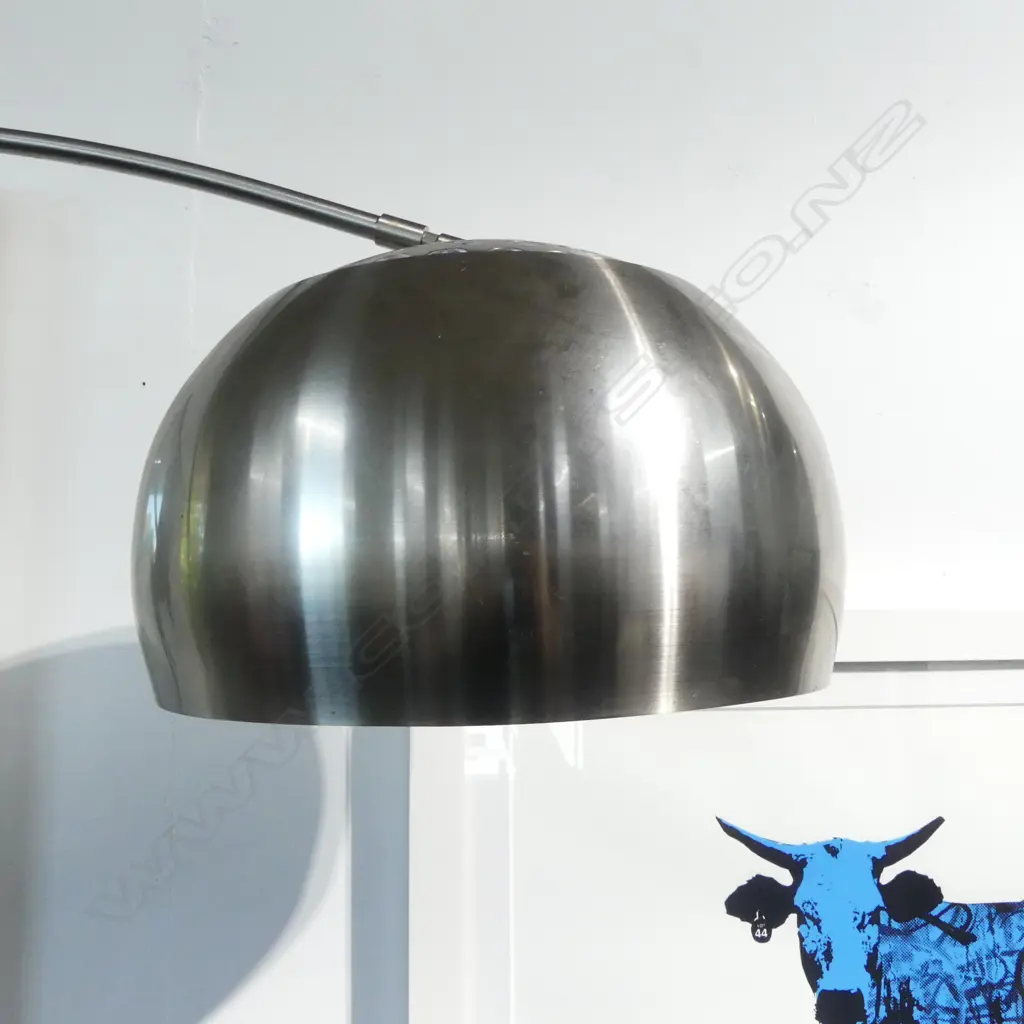 LG METAL FLOOR LAMP w. MARBLE BASE H.2100mm NOT WORKING Image 1++