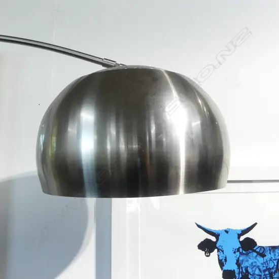 LG METAL FLOOR LAMP w. MARBLE BASE H.2100mm NOT WORKING
