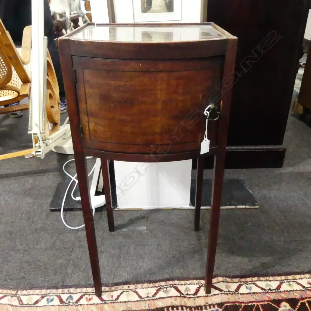 GEO MAHOGANY BEDSIDE CABINET H750 W350MM Image 1++