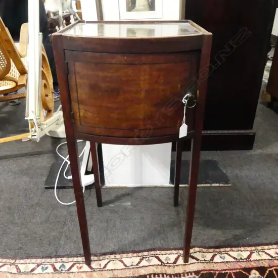GEO MAHOGANY BEDSIDE CABINET H750 W350MM