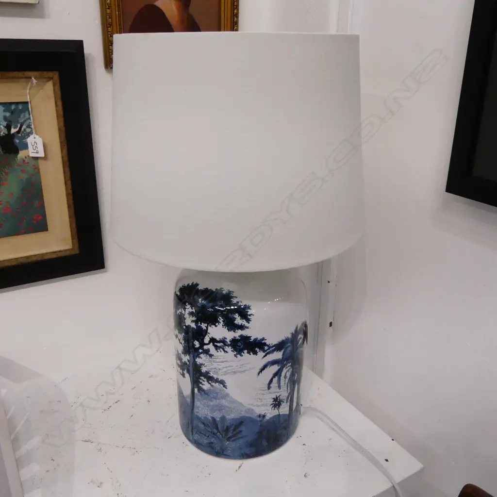MODERN B/W TABLE LAMP H.570mm Image 1++