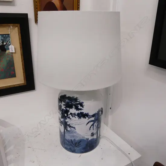 MODERN B/W TABLE LAMP H.570mm