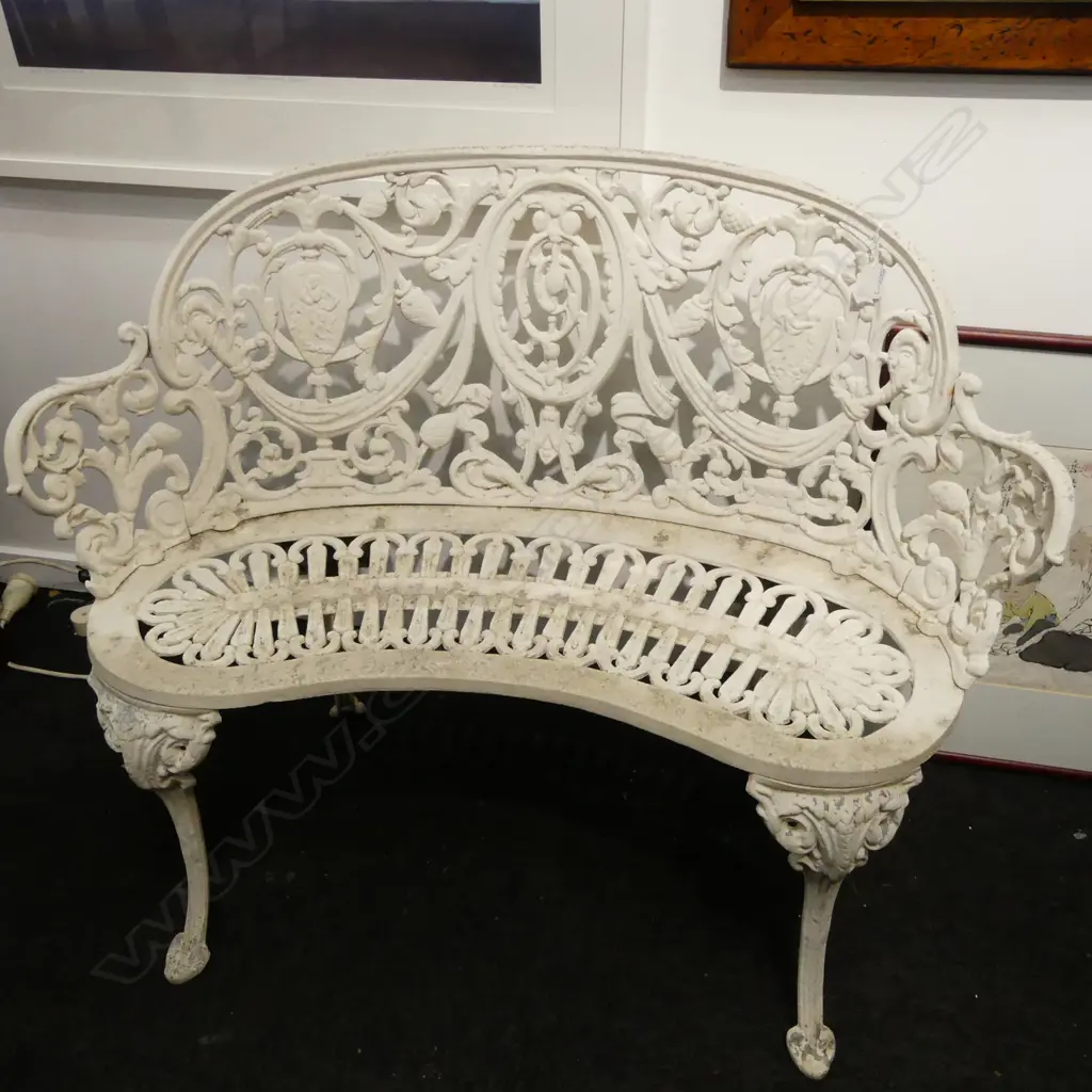ALUMINIUM SMALL 2-SEATER GARDEN BENCH W.960mm Image 1++