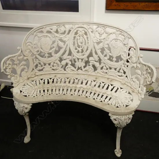 ALUMINIUM SMALL 2-SEATER GARDEN BENCH W.960mm