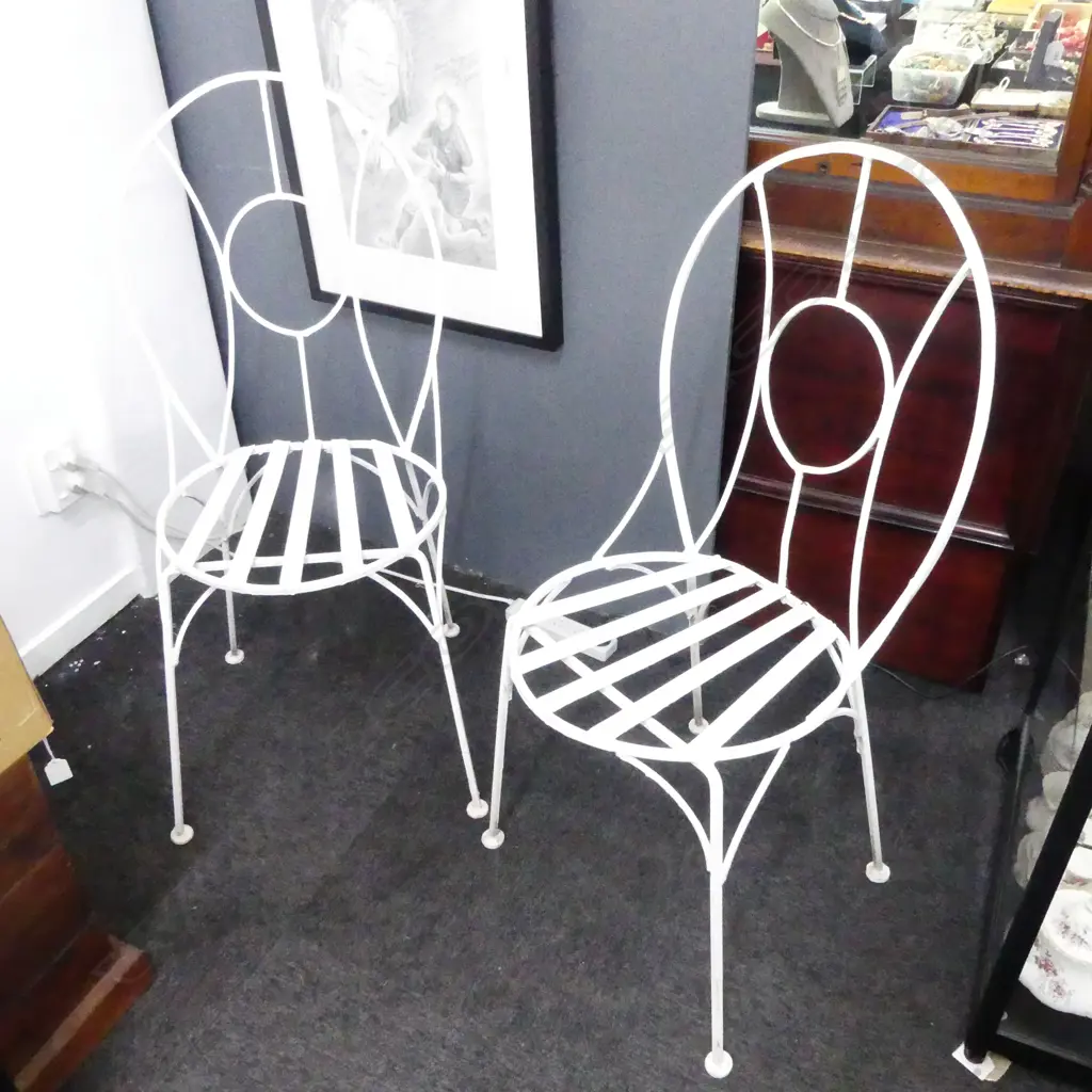 PR WHITE METAL CHAIRS H.990mm Image 1++
