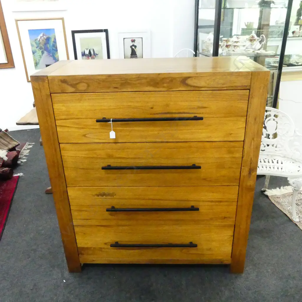 MODERN 4 DRAWER CHEST 1050x450x1185mm Image 1++