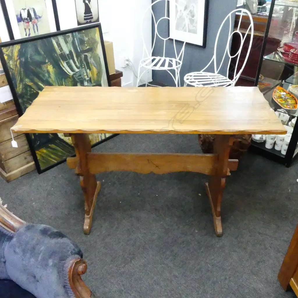 CHAPMAN TAYLOR TABLE w. STRETCHER BASE 1230x495x735mm Image 1++
