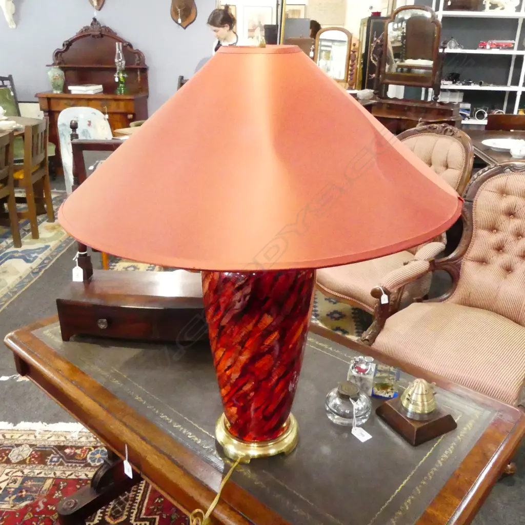RED TABLE LAMP H.650mm Image 1++