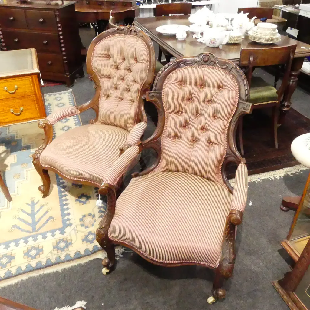 PR VICTORIAN GRANDFATHERS CHAIR  Image 1++