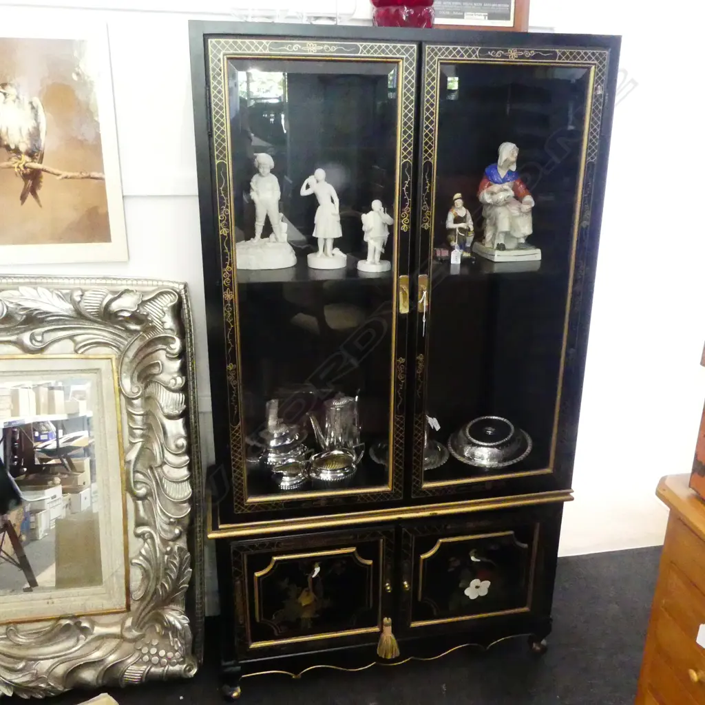 CHINOISERIE DISPLAY CABINET 980x365x1710mm 2 PIECES Image 1++