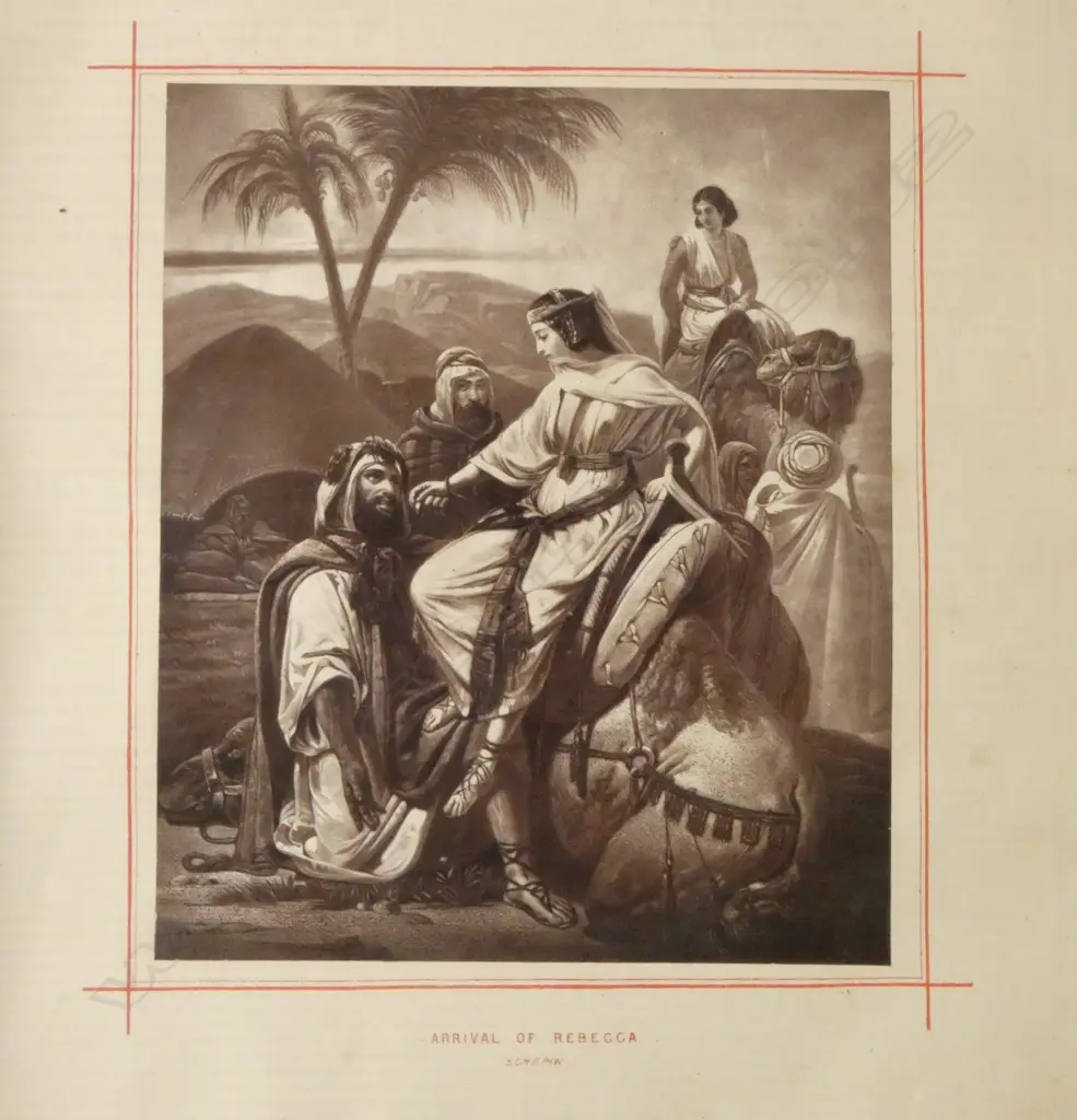 ANTIQUE HOLY BIBLE LONDON & GLASGOW ILLUSTRATED, L.330MM W.265MM D.85MM Image 1++