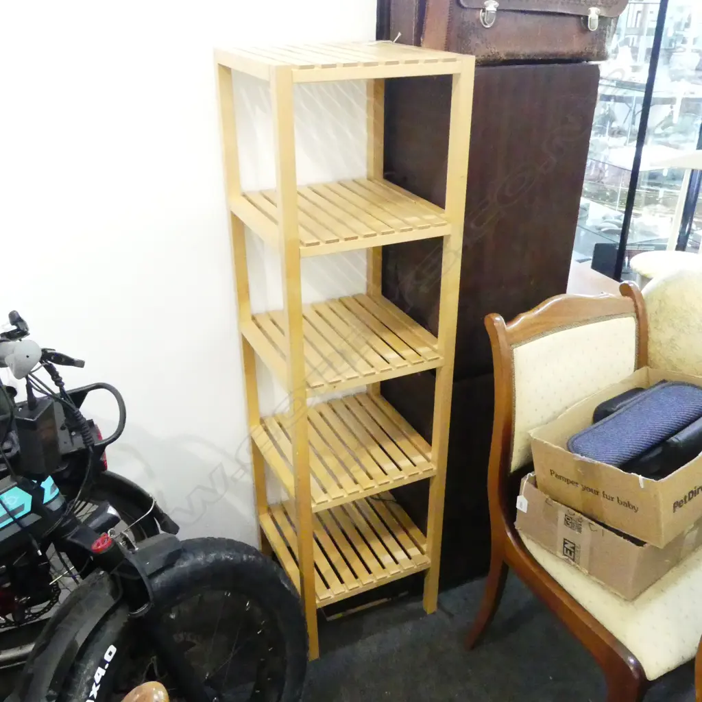 5 TIER SQUARE SHELVING UNIT 370x370x1390mm Image 1++