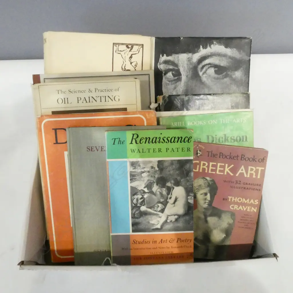 11 VINTAGE ART BOOKS – DEGAS, OIL PAINTING, 18THC PAINTING, GREEK ART ETC  Image 1++
