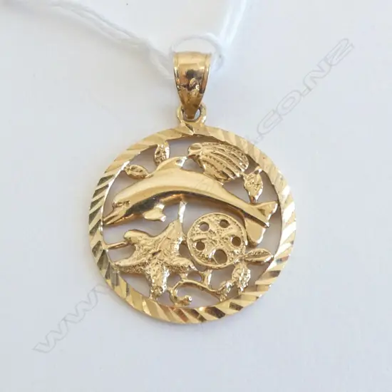 14ct GOLD DOLPHIN PENDANT 2.8gms