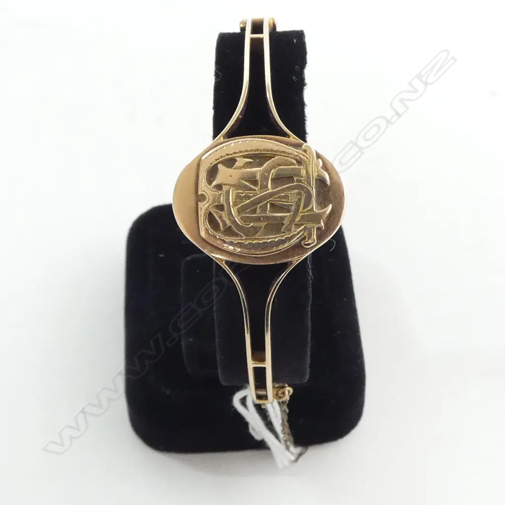 VICTORIAN 15CT HINGED BANGLE 15gms Image 1++