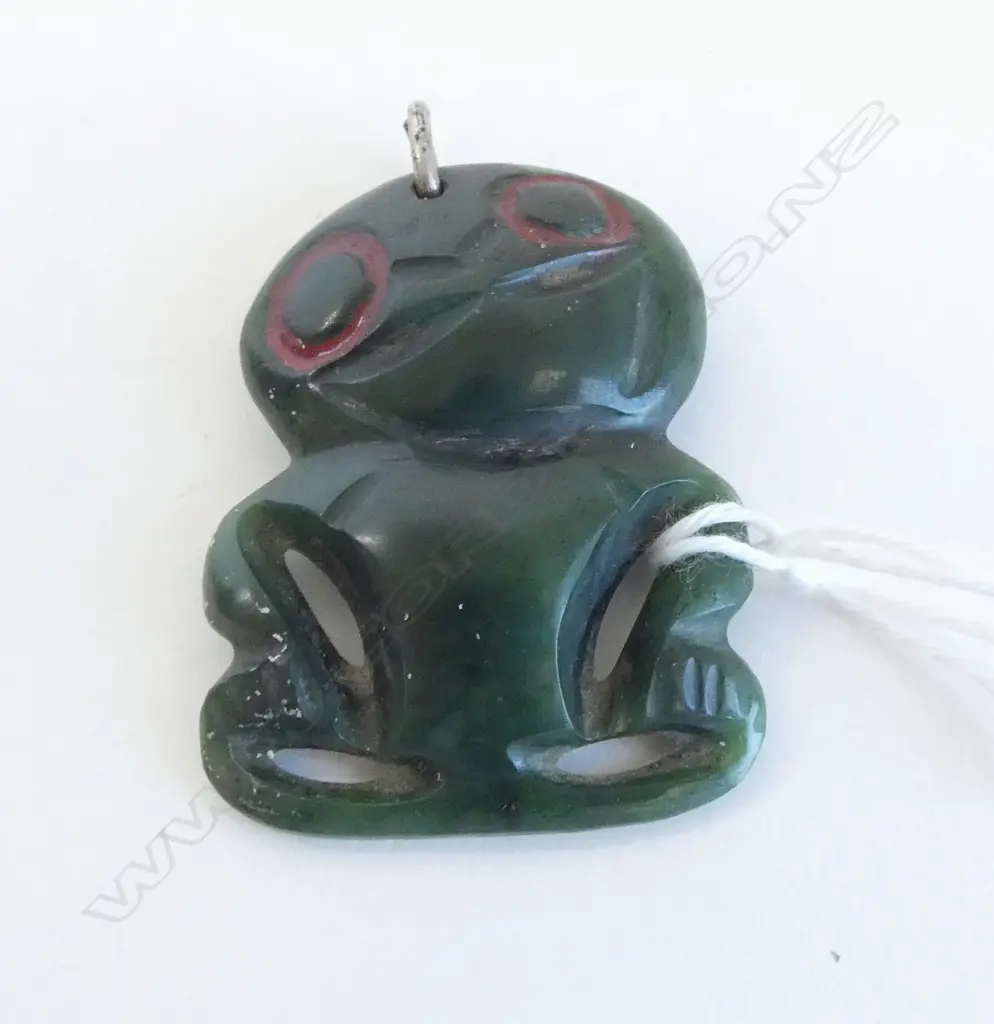 OLD GREENSTONE HEI TIKI H.45mm Image 1++