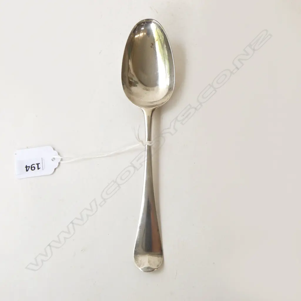 LONDON 1761 SILVER TABLE SPOON bottom marked by W.T 60gmd Image 1++