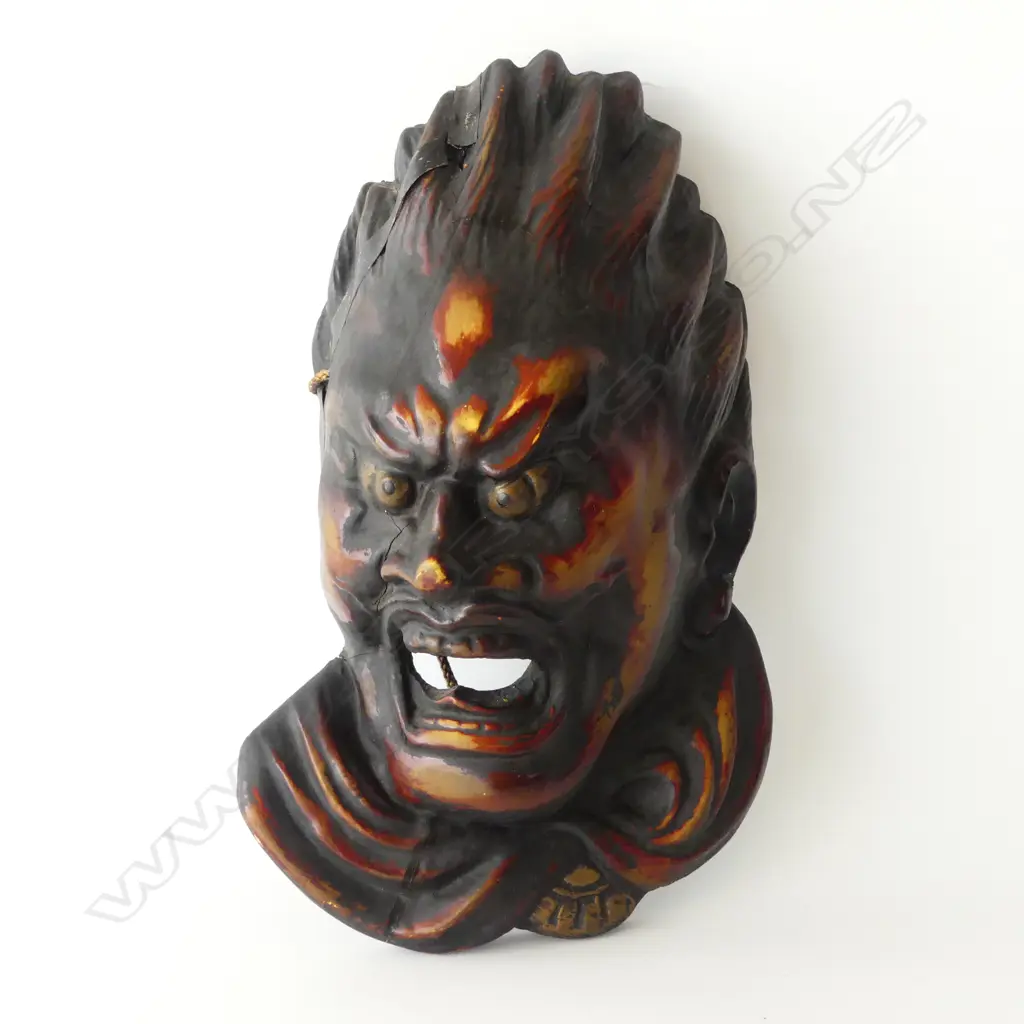 Ornamental Demon mask H.330mm (split) Image 1++