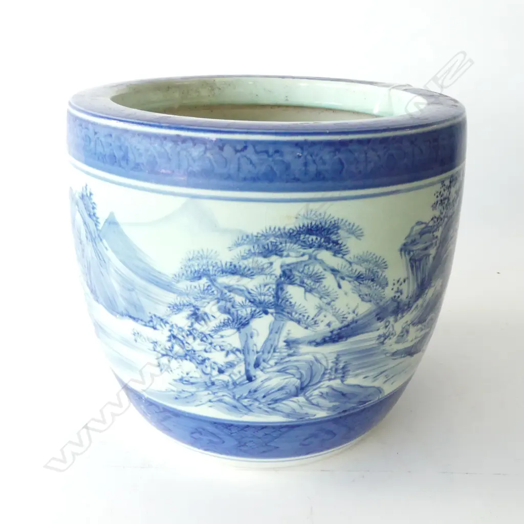 ORIENTAL B/W JARDINIERE H.240mm Image 1++